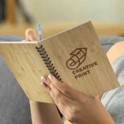 branded Bamboo Notebook - Medium, from our range of promotional Promotional Journals & Noteboooks