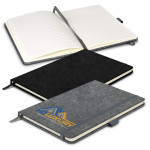 Promotional Journals &amp; Noteboooks  - RPET Felt Hard Cover Notebook - A5