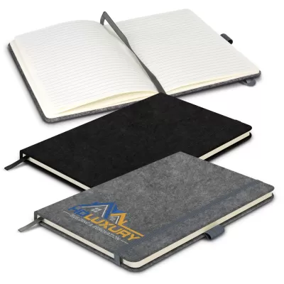 branded RPET Felt Hard Cover Notebook - A5, from our range of promotional Promotional Journals & Notebooks