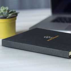 Promotional Journals & Noteboooks - Re-Cotton Hard Cover Notebook - A5