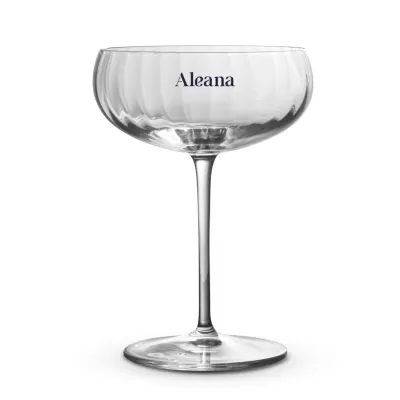 branded Luigi Bormioli Optica Cocktail Glass, from our range of promotional Printed Glasses & Tumblers