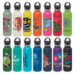 branded Nomad Vacuum Bottle - Carry Lid, from our range of promotional Drink Bottles - Metal