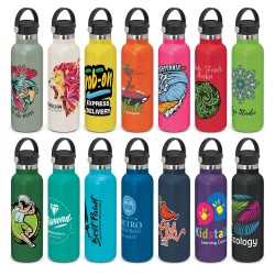 branded Nomad Vacuum Bottle - Carry Lid, from our range of promotional Drink Bottles - Metal