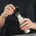 branded Nomad Bottle 500ml - Carry Lid, from our range of promotional Drink Bottles - Metal