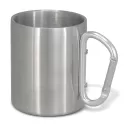 branded Carabiner Coffee Mug - 300ml, from our range of promotional Reusable Coffee Cups - Metal