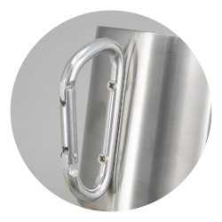 branded Carabiner Coffee Mug - 300ml, from our range of promotional Reusable Coffee Cups - Metal