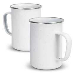 Reusable Coffee Cups - Metal - Bendigo Enamel Mug - 600ml