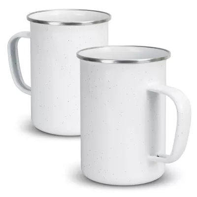 branded Bendigo Enamel Mug - 600ml, from our range of promotional Reusable Coffee Cups - Metal