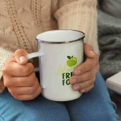 Reusable Coffee Cups - Metal - Bendigo Enamel Mug - 600ml