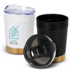 branded Valetta Double Wall Cup - 350ml, from our range of promotional Reusable Coffee Cups - Metal
