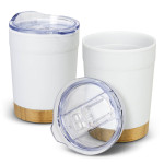 branded Valetta Double Wall Cup - 350ml, from our range of promotional Reusable Coffee Cups - Metal