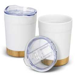 branded Valetta Double Wall Cup - 350ml, from our range of promotional Reusable Coffee Cups - Metal
