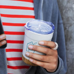 branded Valetta Double Wall Cup - 350ml, from our range of promotional Reusable Coffee Cups - Metal