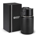 branded Swiss Peak Stealth Vacuum Cup - 400ml, from our range of promotional Reusable Coffee Cups - Metal