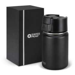 branded Swiss Peak Stealth Vacuum Cup - 400ml, from our range of promotional Reusable Coffee Cups - Metal