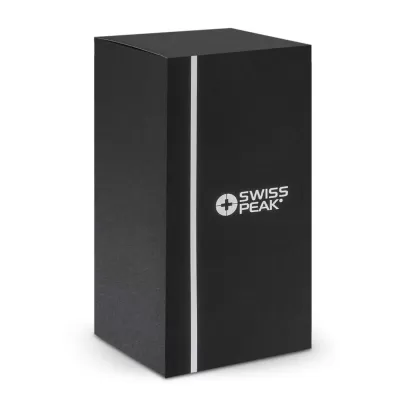 branded Swiss Peak Stealth Vacuum Cup - 400ml, from our range of promotional Reusable Coffee Cups - Metal