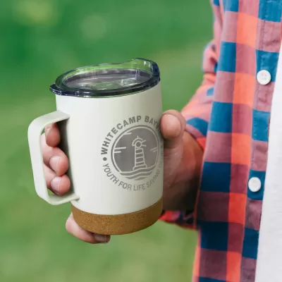 branded Bardot Vacuum Mug - 350ml, from our range of promotional Reusable Coffee Cups - Metal