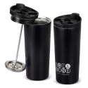 branded Coffee Press Vacuum Cup - 500ml, from our range of promotional Reusable Coffee Cups - Metal