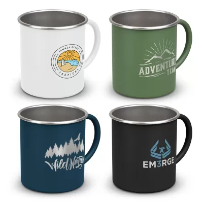 branded Campster Mug - 350ml, from our range of promotional Reusable Coffee Cups - Metal