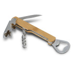 branded Bamboo Wine Waiters Knife, from our range of promotional Bottle Openers