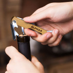 branded Bamboo Wine Waiters Knife, from our range of promotional Bottle Openers