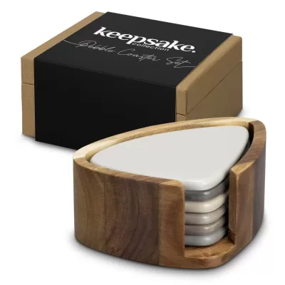 branded Keepsake Pebble Coaster Set, from our range of promotional Coasters
