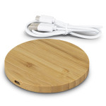 Phone &amp; Tablet Chargers  - Vita Bamboo Wireless Charger - Round