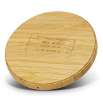 Phone &amp; Tablet Chargers  - Vita Bamboo Wireless Charger - Round