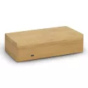 branded Bamboo Wireless Charging Clock, from our range of promotional Phone &amp; Tablet Chargers