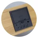 branded Bamboo Wireless Charging Clock, from our range of promotional Phone &amp; Tablet Chargers