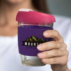 branded Stellar Cup Borosilicate - 350ml, from our range of promotional Reusable Coffee Cups - Glass