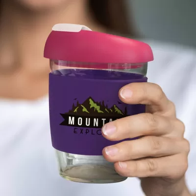 branded Stellar Cup Borosilicate - 350ml, from our range of promotional Reusable Coffee Cups - Glass