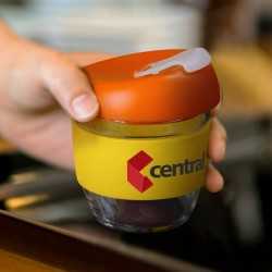 branded Stellar Cup Borosilicate - 250ml, from our range of promotional Reusable Coffee Cups - Glass