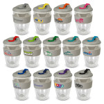 branded Valencia Cup - 350mL, from our range of promotional Reusable Coffee Cups - Glass
