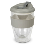 branded Valencia Cup - 350mL, from our range of promotional Reusable Coffee Cups - Glass