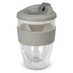 branded Valencia Cup - 350mL, from our range of promotional Reusable Coffee Cups - Glass