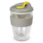 branded Valencia Cup - 350mL, from our range of promotional Reusable Coffee Cups - Glass