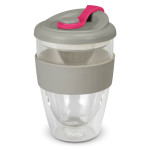branded Valencia Cup - 350mL, from our range of promotional Reusable Coffee Cups - Glass