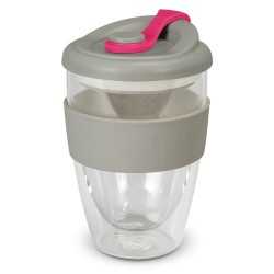 branded Valencia Cup - 350mL, from our range of promotional Reusable Coffee Cups - Glass