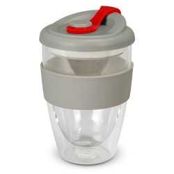 branded Valencia Cup - 350mL, from our range of promotional Reusable Coffee Cups - Glass