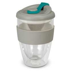 branded Valencia Cup - 350mL, from our range of promotional Reusable Coffee Cups - Glass