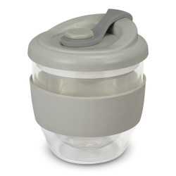 branded Valencia Cup - 230mL, from our range of promotional Reusable Coffee Cups - Glass