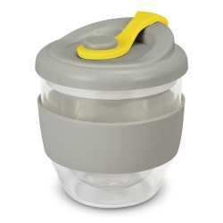 branded Valencia Cup - 230mL, from our range of promotional Reusable Coffee Cups - Glass