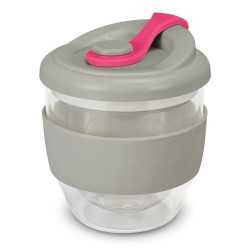 branded Valencia Cup - 230mL, from our range of promotional Reusable Coffee Cups - Glass