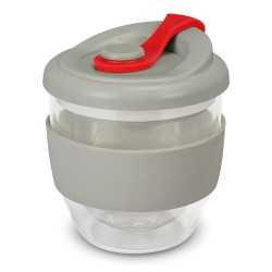 branded Valencia Cup - 230mL, from our range of promotional Reusable Coffee Cups - Glass