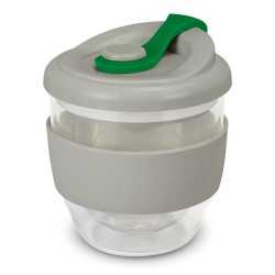 branded Valencia Cup - 230mL, from our range of promotional Reusable Coffee Cups - Glass