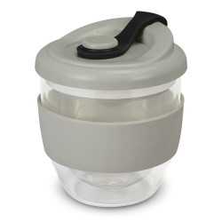 branded Valencia Cup - 230mL, from our range of promotional Reusable Coffee Cups - Glass