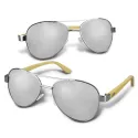 branded Aviator Mirror Lens Sunglasses - Bamboo, from our range of promotional Wristbands