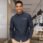 branded SOLS Barry Mens Denim Shirt, from our range of promotional Men&#039;s Corporate Shirts