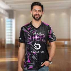Sublimated Teamwear - Custom Mens Sports V-Neck T- Shirt
